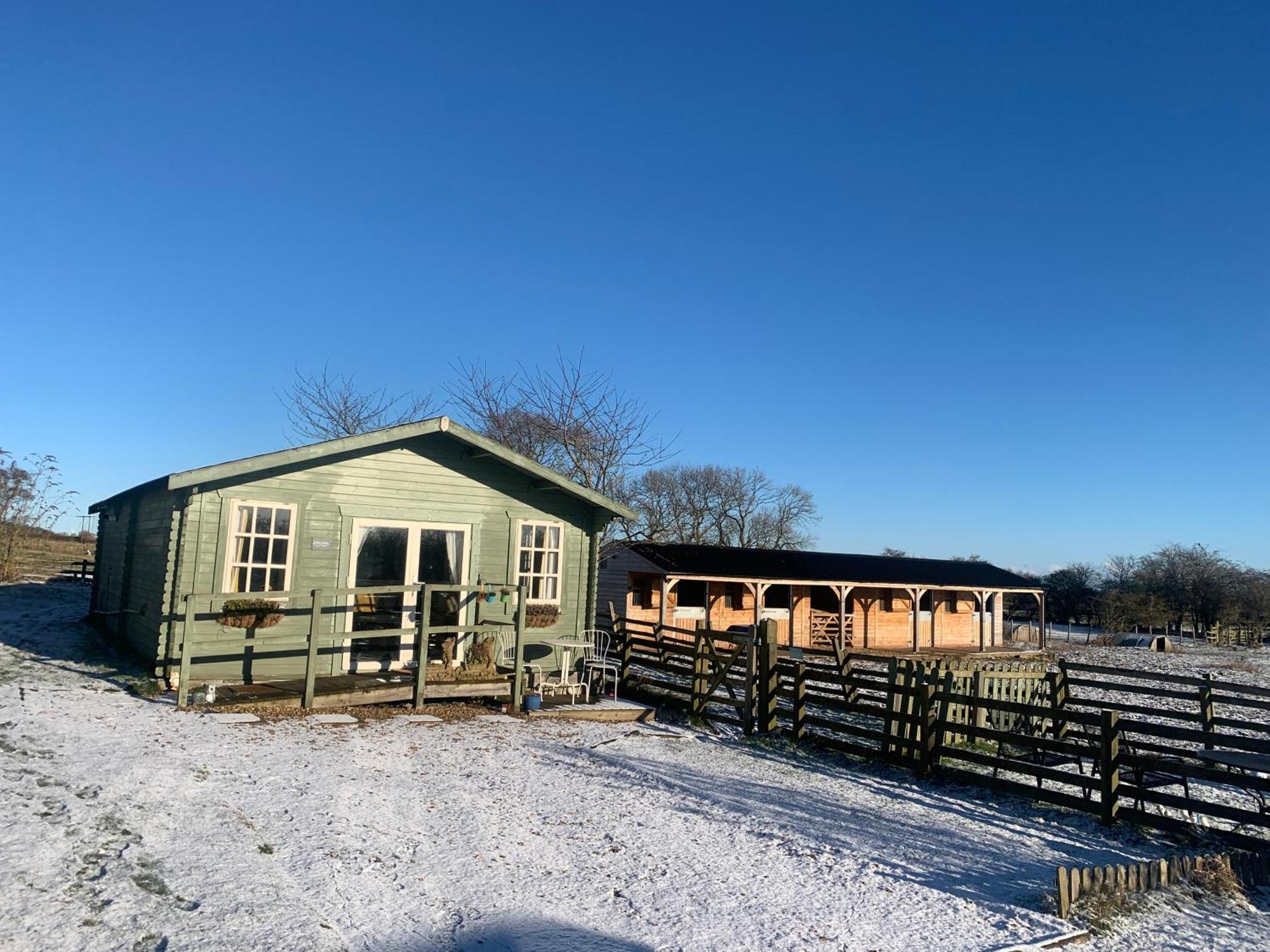 Owls Nest Log Cabin Morpeth Exterior photo